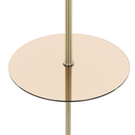 Citilux Базель CL407932T Торшер бронза со столиком и зелёным абажуром