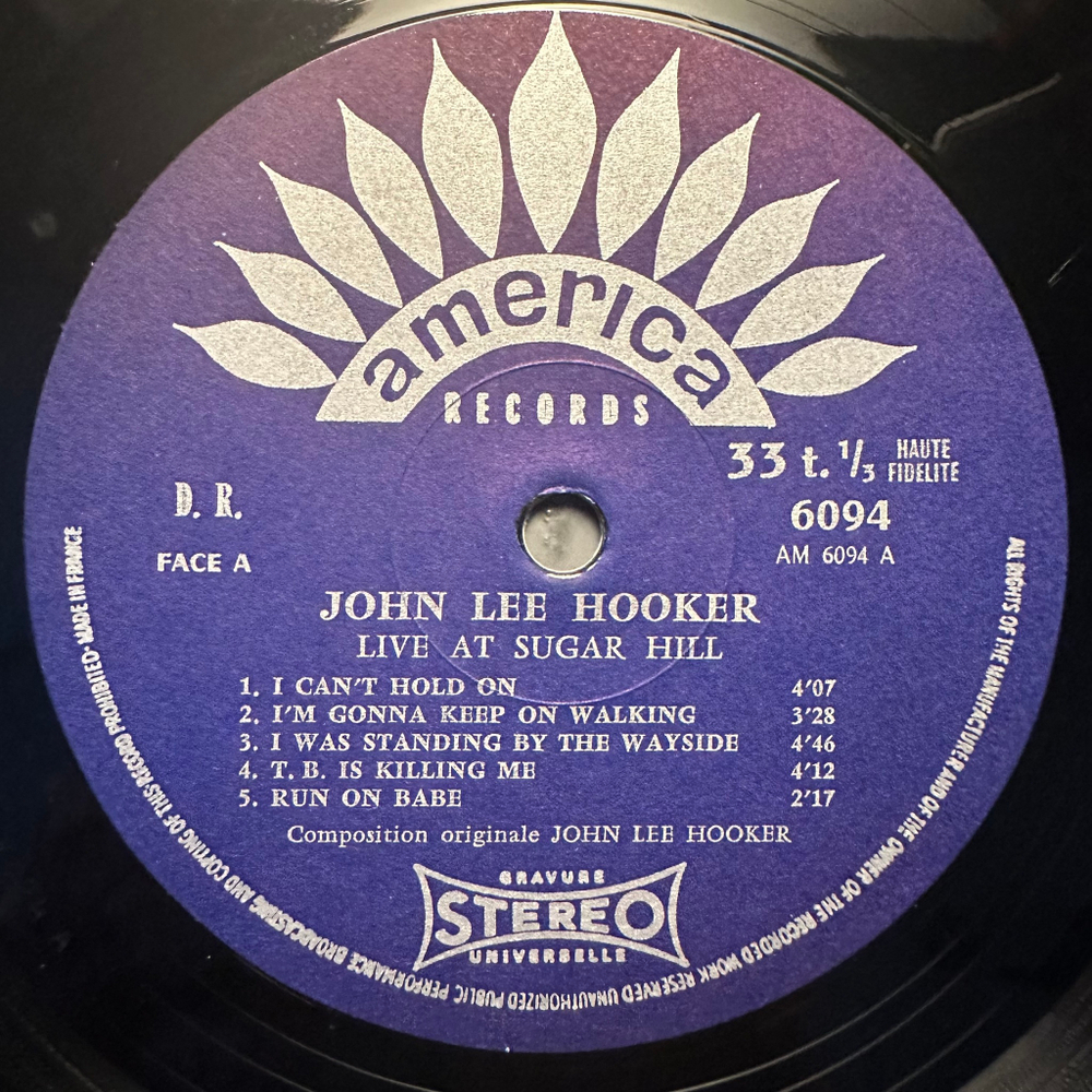John Lee Hooker - Live At Sugar Hill (Франция)