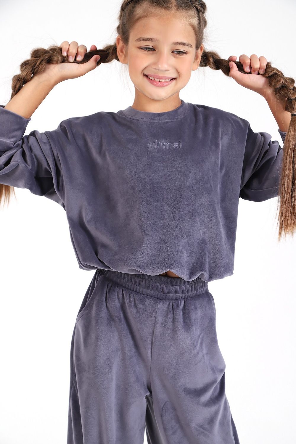 Костюм для девочки Вита-2 Виотекс СЕРЫЙ