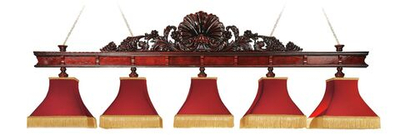 Лампа "Неаполь" 5 плафонов - ясень / клён