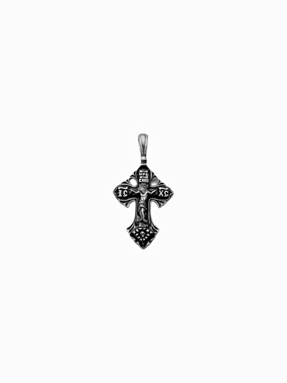 Крест из серебра/Чернение