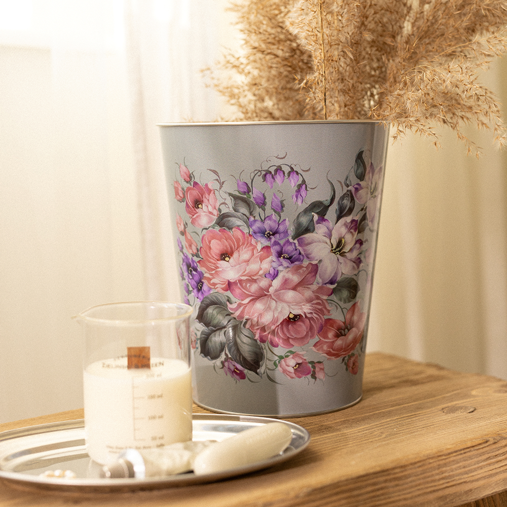 Ведерко-кашпо жестяное