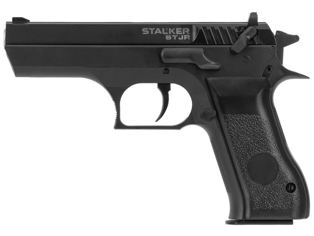 Пистолет пневматический Stalker STJR (Jericho 941) к.4,5мм, 12г CO2, металл-пластик, 120 м/с, Hop-Up, чёрный (6 шт./уп.)