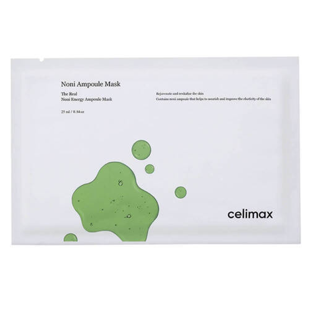 Celimax Маска тканевая ампульная с экстрактом нони - Noni energy ampoule mask, 25мл, шт