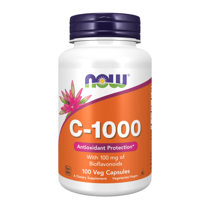 Витамин C 1000 мг с биофлавоноидами, Vitamin C-1000 mg, Now Foods, 100 вегетарианских капсул