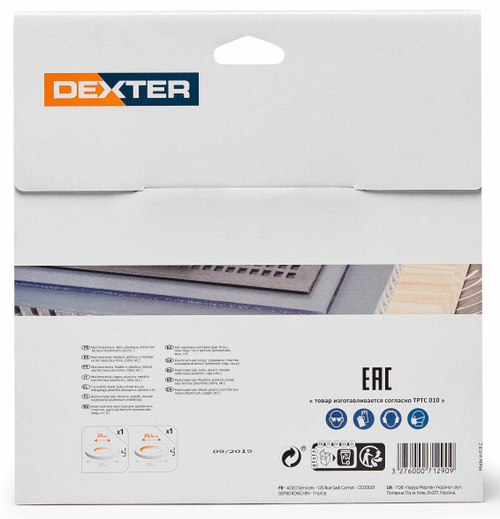 Диск пильный универсальный Dexter FD-E052163060T 60Т 216x30x1.5 мм, кольца: 20 и 25.4