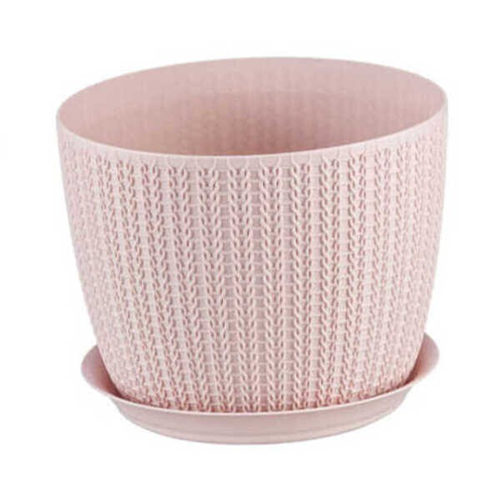 Кашпо ВЯЗАНИЕ D180мм 2,8л с поддоном