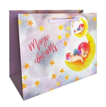 Пакет подар. бумажн. 18*23*10 см 210 гр/м2 Кinder. Волшебные единороги, мат.лам