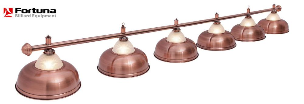 Светильник Fortuna Crown Red Bronze 6 плафонов