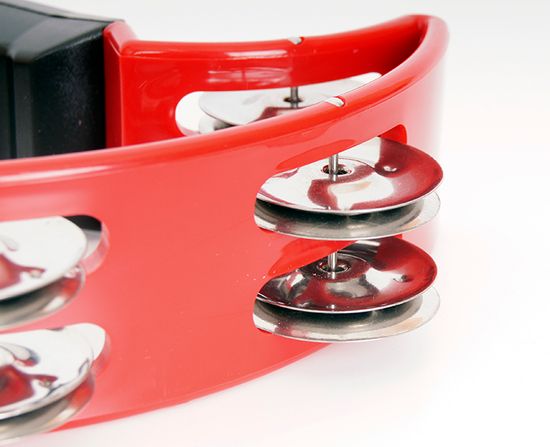 MT04 Тамбурин полумесяц, пластиковый, 16 пар бубенцов DADI