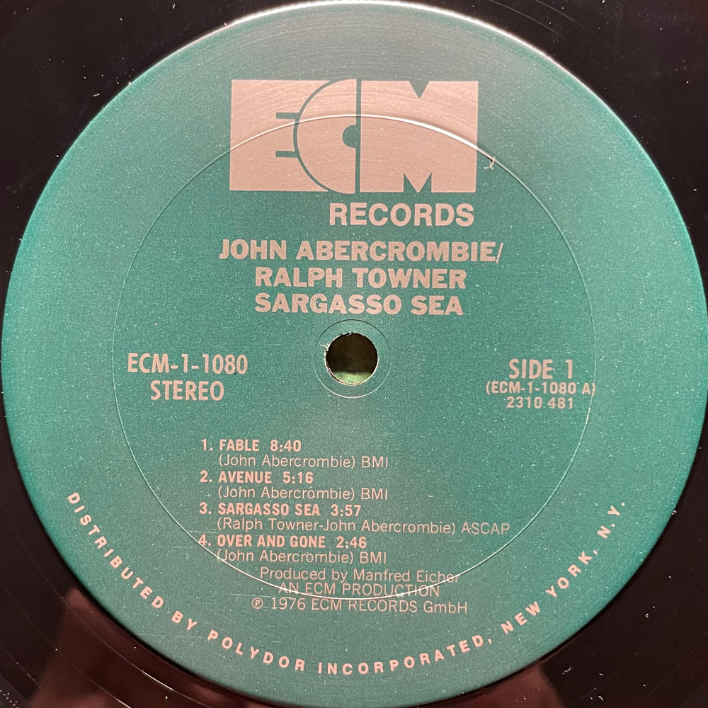 John Abercrombie, Ralph Towner ‎– Sargasso Sea (США 1976г.) ECM
