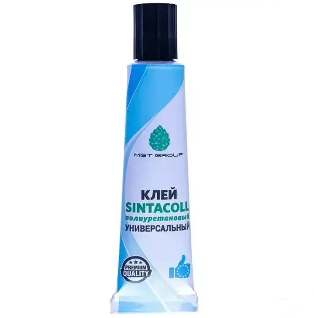 Клей SINTACOLL - 1 штука полиуретановый универсальный водостойкий для ПВХ ткани лодок бассейнов матрасов . 30 мл / Синтакол
