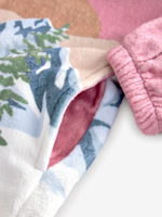 Толстовка флисовая удлиненная с капюшоном для девочки Next 973-919, Розовый