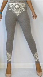 [m]Лосины женские Монголия с рисунком Ш004