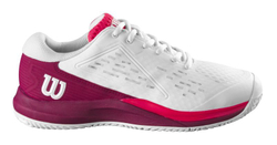 детские Кроссовки теннисные Wilson Rush Pro Ace JR - white/beet red/diva pink