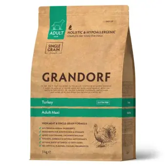 Сухой корм GRANDORF DOG Turkey MAXI Индейка для взрослых собак крупных пород 3кг