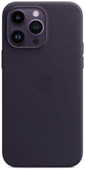 Чехол Apple MagSafe для iPhone 14 Pro Max, кожа, чернильный