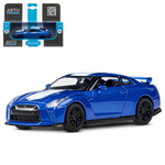 Модель 1:42 Nissan GT-R (R35), синий, откр. двери, инерция