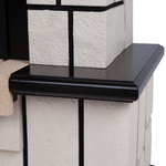 Каминокомплект Real Flame Stone AO-297 с очагом Fobos Lux Black (без пульта)