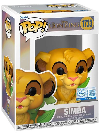 Фигурка Funko POP! Disney The Lion King Simba SS (Exc) (1733) 91969 / Фигурка Фанко ПОП! по мотивам мультфильма "Король Лев", Симба