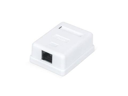 Настенная розетка Ripo, 1 порт, Cat.6(Класс Е), 250МГц, RJ45/8P8C, Dual IDC T568A/B, неэкраниров,