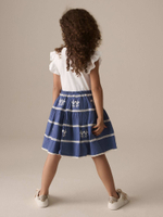 Платье для девочки Next E45-373, Белый, Синий