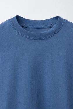 ZARA НАБОР ИЗ ТРЕХ ОДНОТОННЫХ ФУТБОЛОК, ОРАНЖЕВЫЙ