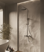 Душевая стойка Vincea Desire VSFS-1D1TGM термостатическая, вороненая сталь