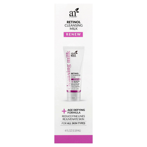 artnaturals, Очищающее молочко с ретинолом, для всех типов кожи, 118 мл (4 жидк. Унции)