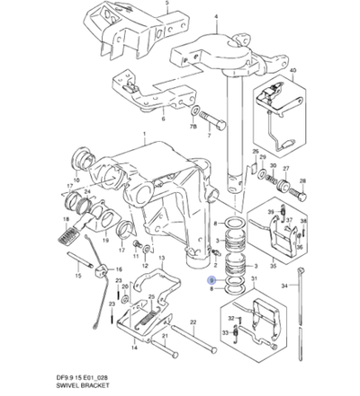 Уплотнительное кольцо для лодочных моторов 09280-27004-000