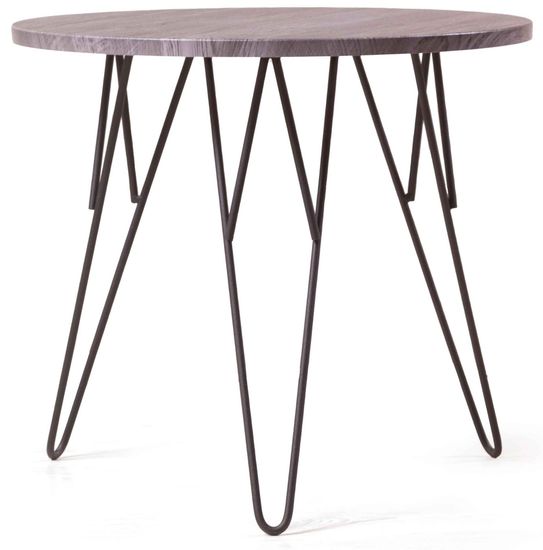 Журнальный столик ОСТИН Санторини черный / черный каркас