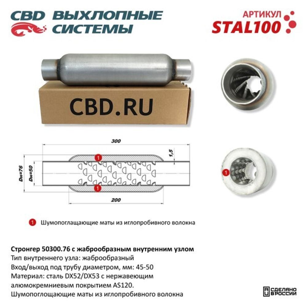 Пламегаситель стронгер универсальный 50300.76 (CBD)