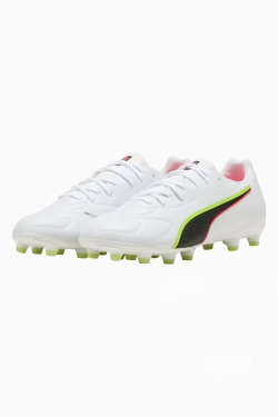 Бутсы Puma King 20 Match FG/AG Junior - белый