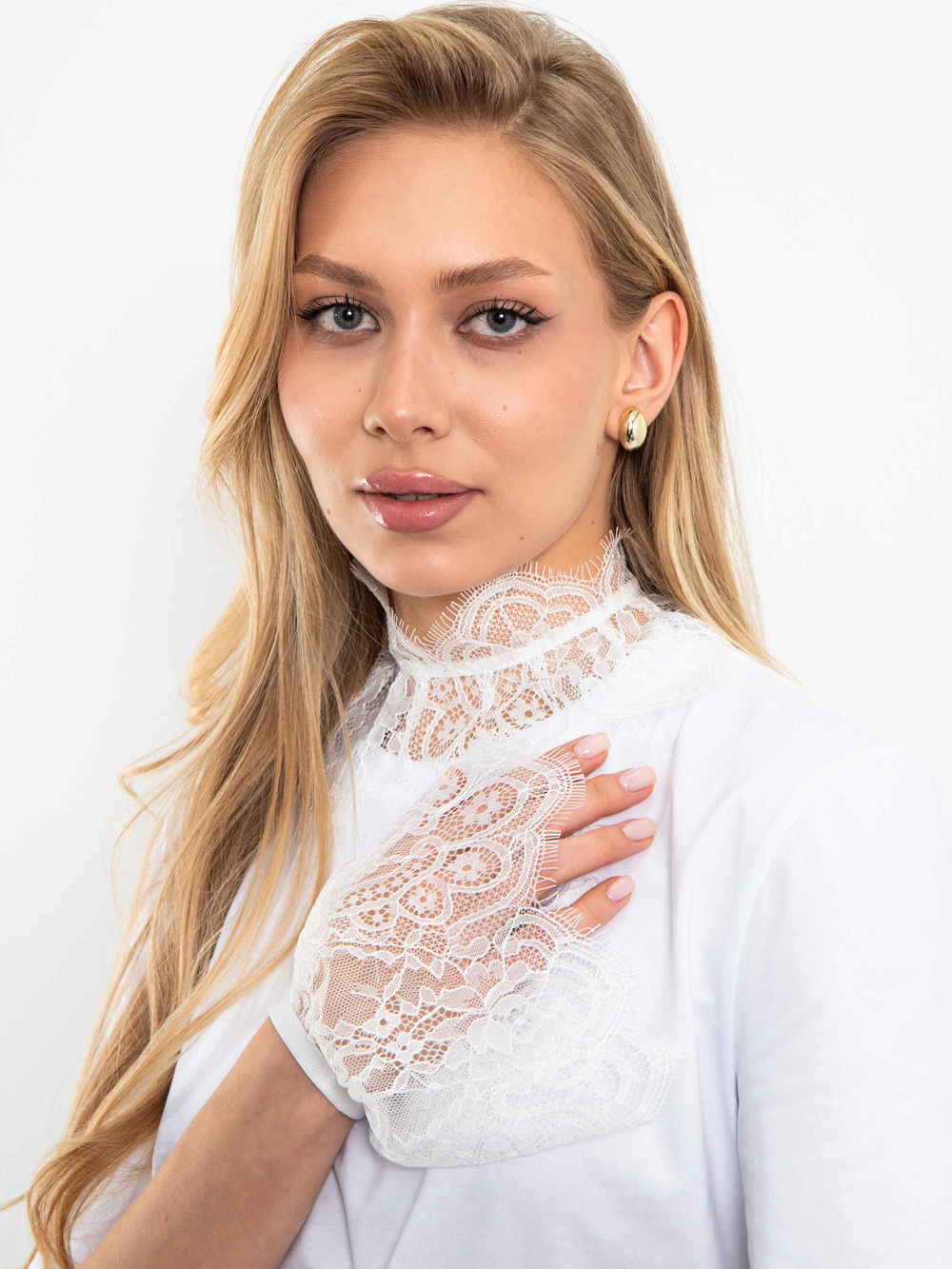 Юбка-баска Кружево 3 в 1 (белая)