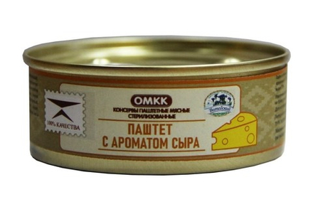 Паштет с ароматом сыра 100г. ОМКК