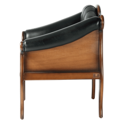 Кресло Марсель Натуральная кожа Орех Шоколад 12