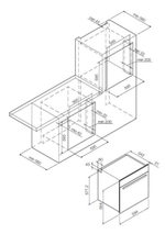 Духовой шкаф Graude BM 60.2 W схема встраивания