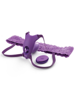 Фиолетовый пояс с вибровкладкой Ultimate G-Spot Butterfly Strap-On (Цвет: фиолетовый)