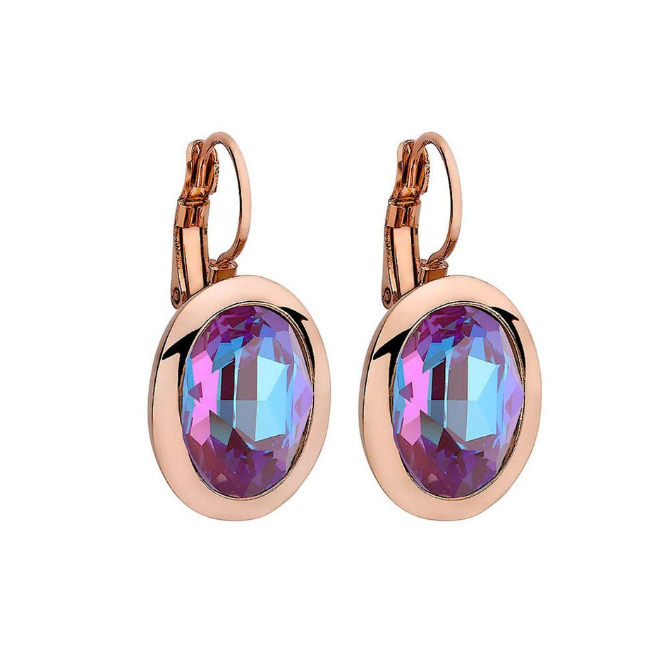 Серьги Qudo Tivola Burgundy Delite 303179 R/RG
