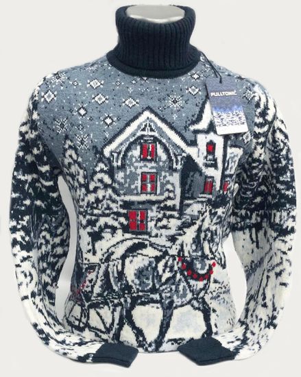 Pulltonic из шерсти и кашемира "Зимние чудеса" Размер (46-54)