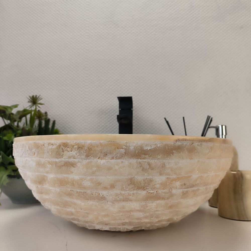 Раковина из оникса Bowl Yellow Marmo BO-62983 40*40*15