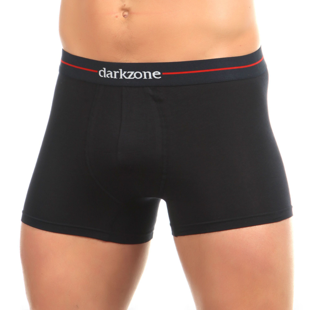 Черные классические трусы-боксеры с пришивной резинкой (Размер: XL) (Цвет: черный)