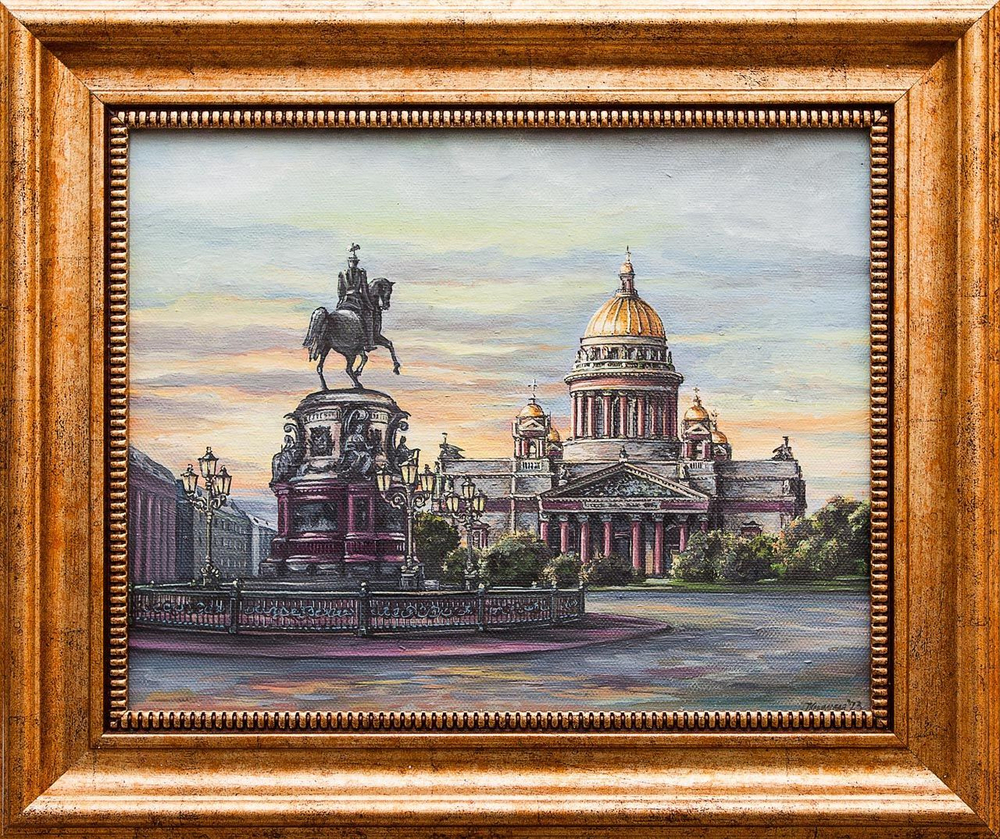 Картина маслом "Исаакиевский собор" Покровский Non KGT
