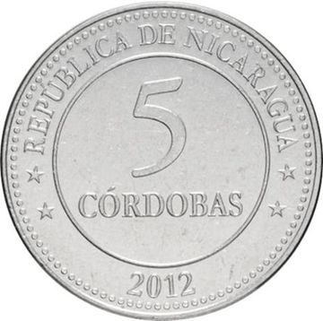 5 кордоб 2012 Никарагуа «100 лет Кордобе»