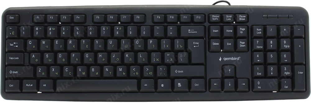 Клавиатура Gembird KB-8320U-Ru_Lat-BL  Black &lt;USB&gt;  104КЛ