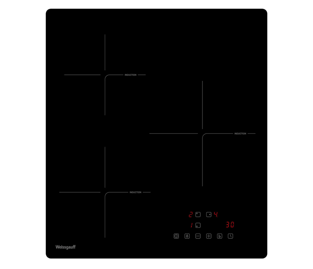 Встраиваемая индукционная панель Weissgauff HI 430 BA Cross (q)
