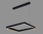 Светильник светодиодный подвесной с пультом FA6626 BK черный 65W 600*600*720 (ПДУ РАДИО 2.4G)