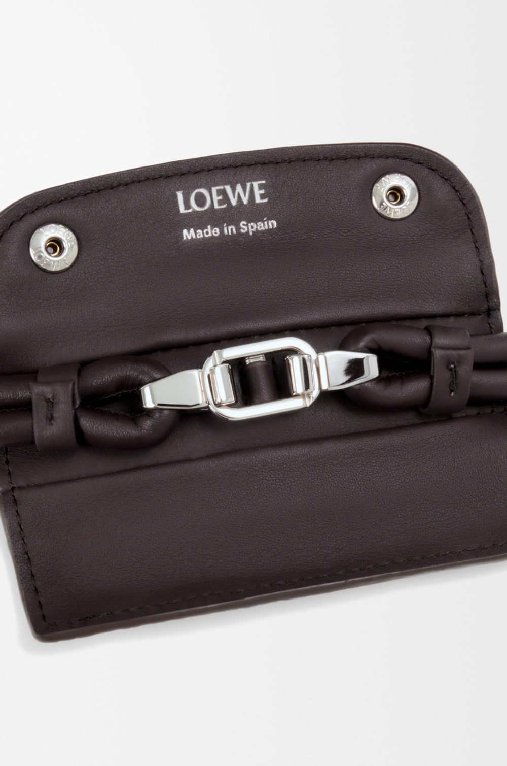 Loewe Маленькая сумка Madrid из мягкой зернистой телячьей кожи, темно-коричневый