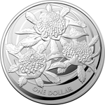 1 доллар 2022 Полевые цветы Австралии - Телопея Варата Waratah Австралия