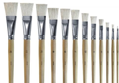 Кисть №4, коза, плоская "КОНФЕТТИ" (Альбатрос)